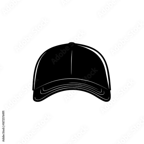 This iconic design is a masterclass in simplicity, conveying classic style and sporty vibes through the unmistakable silhouette of a classic baseball cap