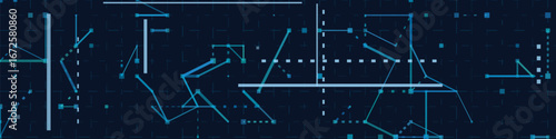 Futuristic geometric vector tech background with abstract digital patterns.