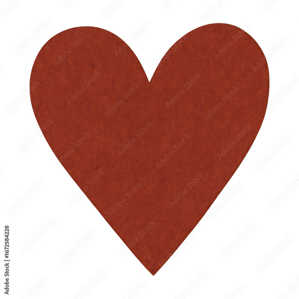 Fototapeta premium PNG Red textured heart shape