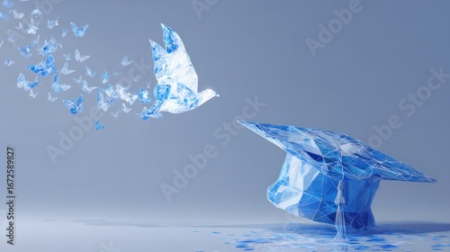 Abstract graduation concept