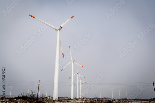 wind turbines farm