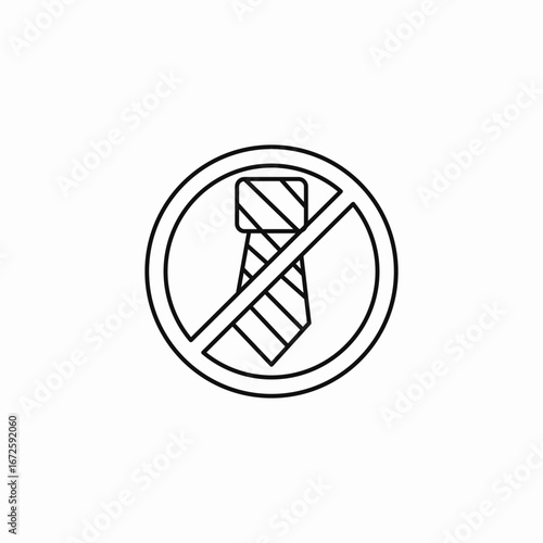 no business attire icon sign vector