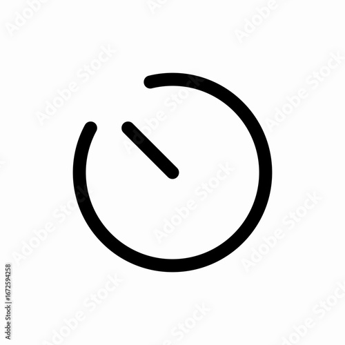time clock schedule icon vector sign
