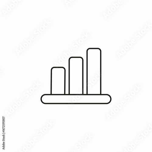 vertical bars icon sign vector