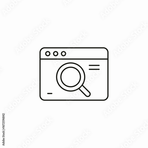 website search icon sign vector