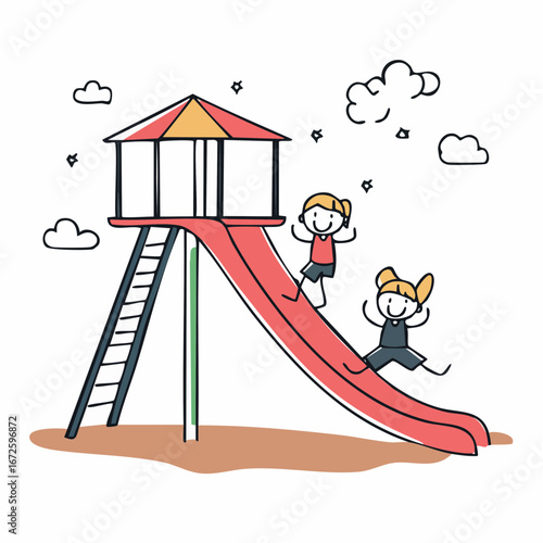 playground reunion sketchy swings laughter bonds
