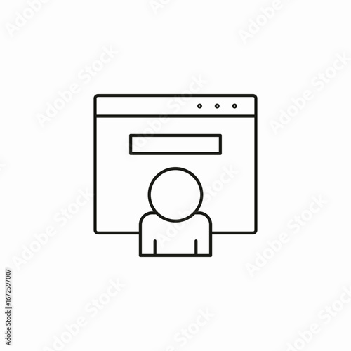 website user icon sign vector