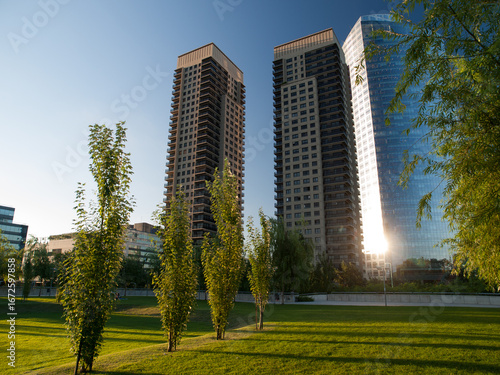 Skyscrapers Behind Parque Mujeres Argentinas