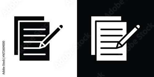 Writing icon design vector collection. flat icons.