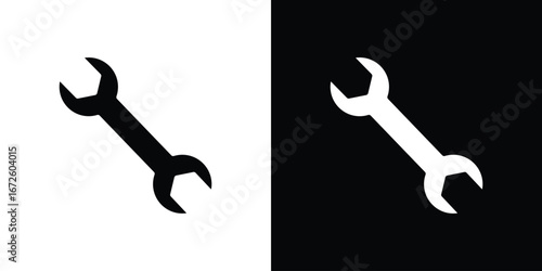 Wrench icon design vector collection. flat icons.