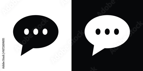 Speech bubble icon design vector collection. flat icons.