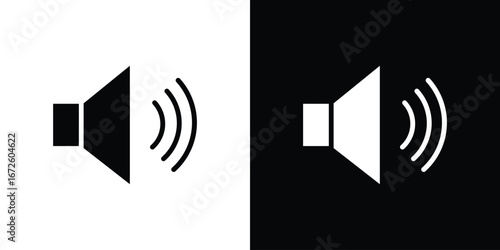 Speaker icon design vector collection. flat icons.