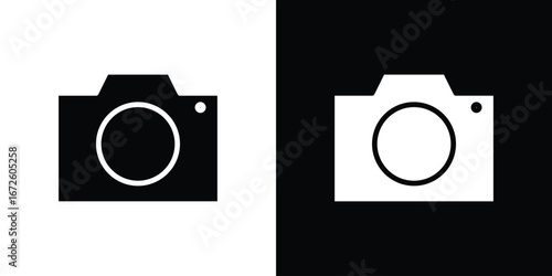 Photo Camera icon design vector collection. flat icons.