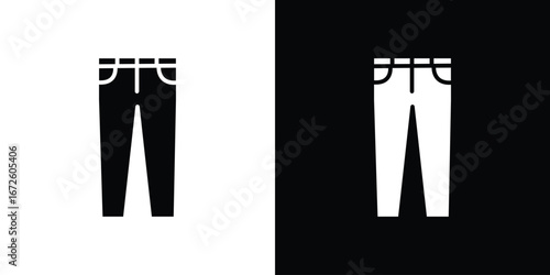 Pants icon design vector collection. flat icons.