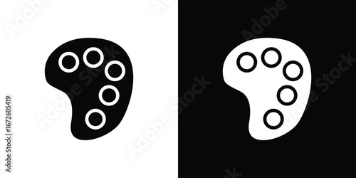 Palette icon design vector collection. flat icons.