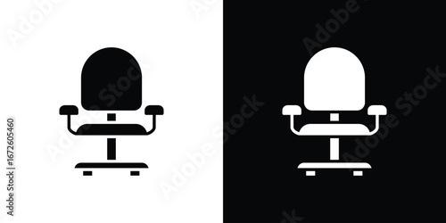 Office chair icon design vector collection. flat icons.