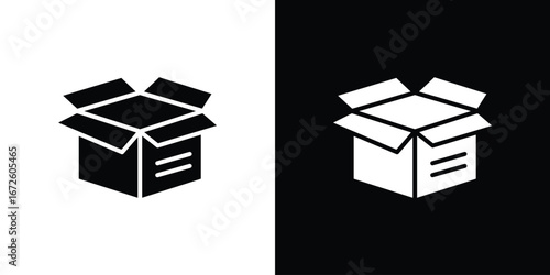 Open box icon design vector collection. flat icons.