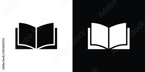 open book icon design vector collection. flat icons.