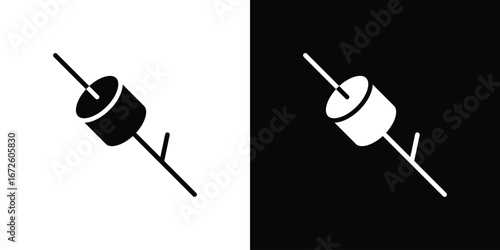 Marshmallow icon design vector collection. flat icons.