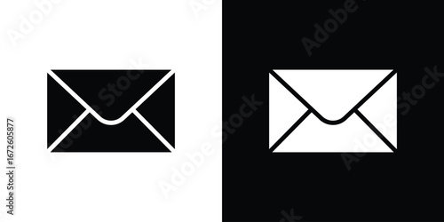 Mail icon design vector collection. flat icons.
