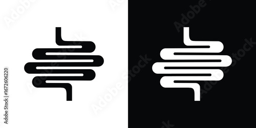 Intestine icon design vector collection. flat icons.