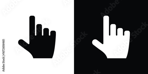 Hand pointer icon design vector collection. flat icons.