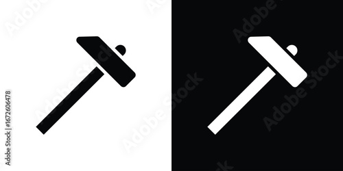 Hammer icon design vector collection. flat icons.