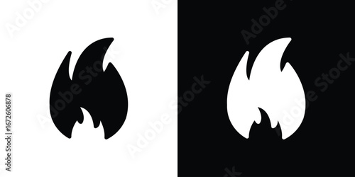 Flame icon design vector collection. flat icons.
