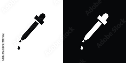 Eye dropper icon design vector collection. flat icons.