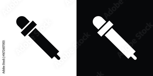 Eye dropper icon design vector collection. flat icons.