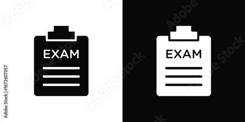 Exam icon design vector collection. flat icons.