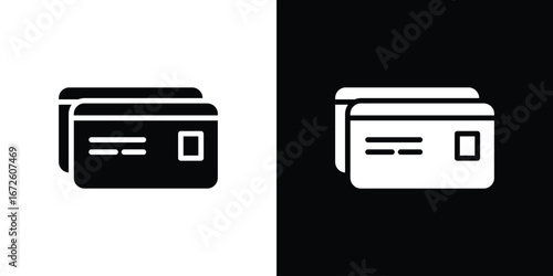 Credit card icon design vector collection. flat icons.