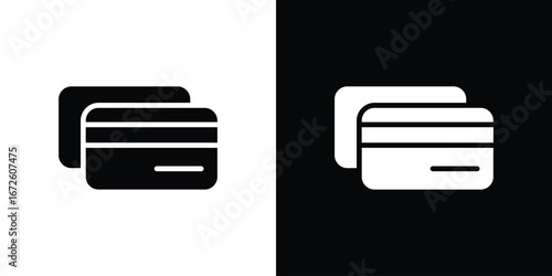 Credit card icon design vector collection. flat icons.