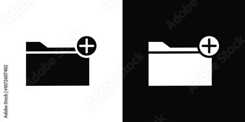 Create folder icon design vector collection. flat icons.