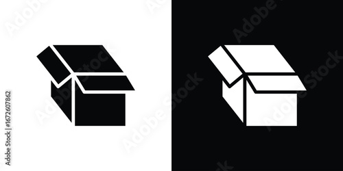 Box icon design vector collection. flat icons.