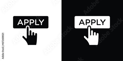 Apply icon design vector collection. flat icons.