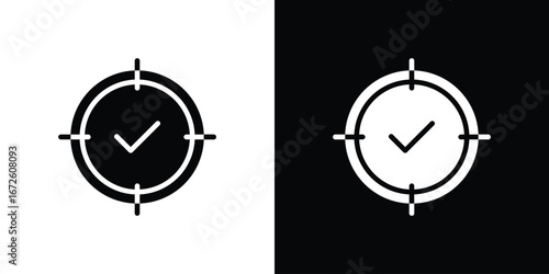 Accuracy icon design vector collection. flat icons.