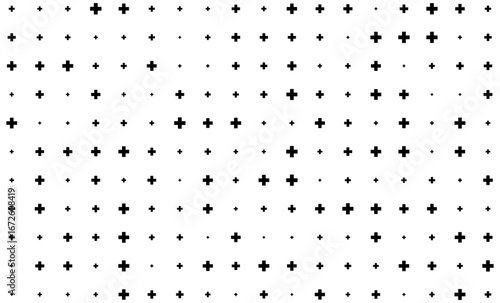 Dynamic vector tech background with plus sign pattern for modern design projects.