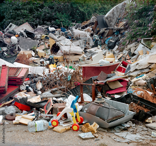 Illegal rubbish dump