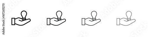 Solution icon symbol pictogram set
