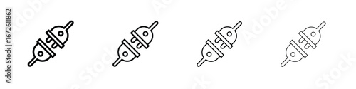 Plugin icon symbol pictogram set