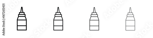 Glue icon symbol pictogram set