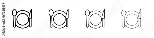 Food icon symbol pictogram set