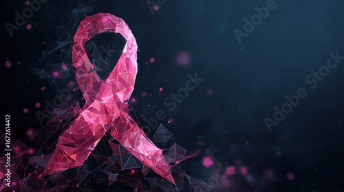 Abstract pink ribbon graphic (1)