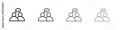 Communication icon symbol pictogram set