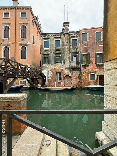 Wallpaper Mural houses, canals and bridges in summer Venice Torontodigital.ca