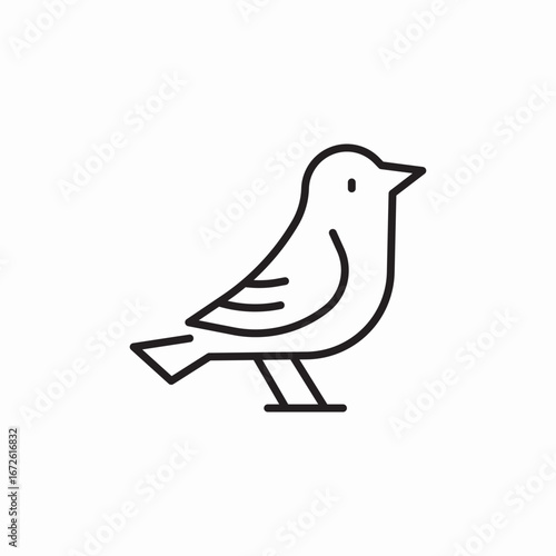 bird animal icon sign vector