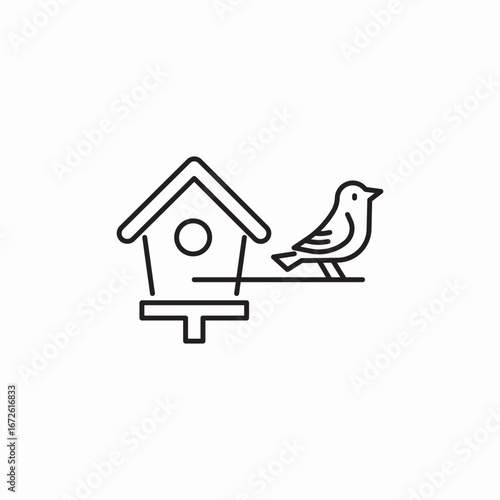 bird nest icon sign vector