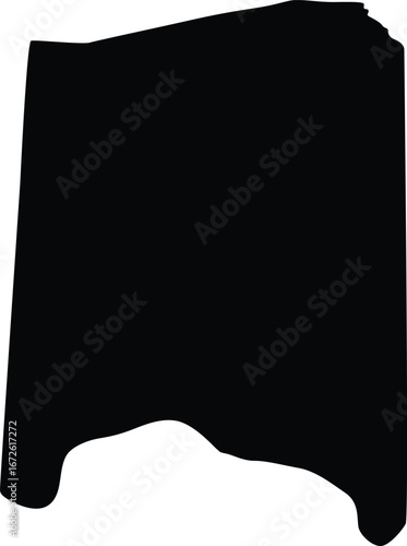 Adams County Ohio USA Silhouette Flat Design