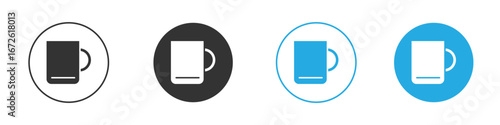 Mug icon for app and web design. Simple element illustration.